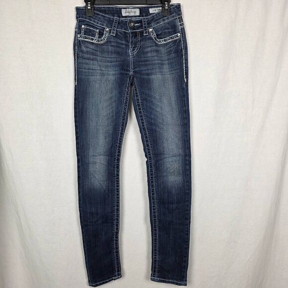 Daytrip Lynx Skinny Jeans Women’s 26L Dark Wash - Picture 1 of 9